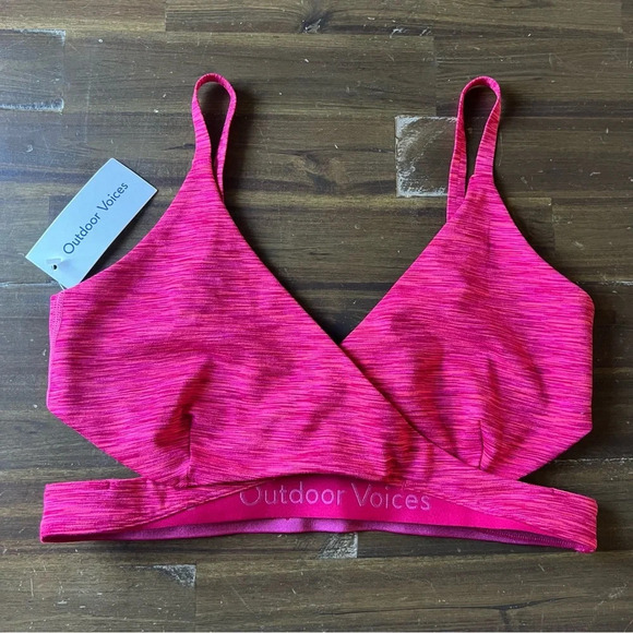 Outdoor Voices Rose Garden Flow Low Coverage Bra - Picture 3 of 6